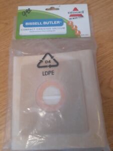 New 3 Pack Bissell Butler Compact Canister Vacuum Filter And Bag Kit Model 32023