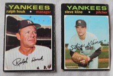 1971 Topps New York Yankees Baseball Card Pick one