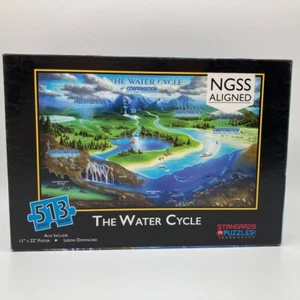 Science Puzzle 'The Water Cycle' 500 Piece Jigsaw Complete Homeschool - Picture 1 of 14