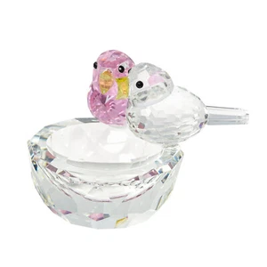 Figura de cristal pájaro arte coleccionable vidrio adorno animal mesa decoración del hogar - Imagen 1 de 5