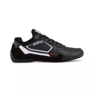 Scarpe da ginnastica SPARCO SP-F7 nere rosse in pelle guida motorsport sneakers - Foto 1 di 9