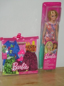 Barbie Blonde Short Dress with Clothing Change Outfits Lot of 2 Brand New - Picture 1 of 3