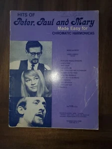 Hits Of Peter Paul Mary Made Easy For Chromatic Harmonicas Book Sheet Music 1965 - Picture 1 of 11