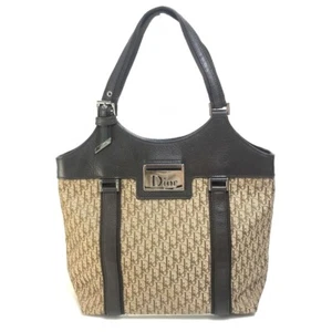 Christian Dior 08-BO-0027 Street chic Trotter Hand Bag Tote Bag Canvas/Leather - Foto 1 di 13