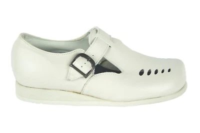 P.W. MINOR Extra Depth Cut Out Bone Leather Mary Jane Loafers Women's Sz. 8 N - Image 1 of 2