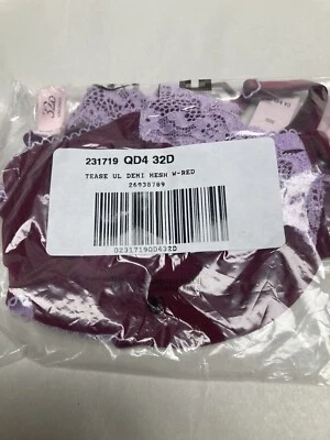 Sutiã VS renda malha underwire sem forro Demi tamanho 32 D - Imagem 1 de 4