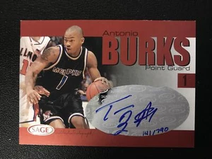 2004 SAGE #A5 Antonio Burks Autograph /790 Memphis Tigers - Picture 1 of 2