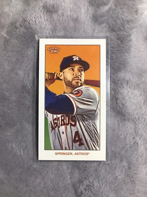 2020 Topps T 206 GEORGE SPRINGER Series 1 OLD MILL SSP Houston Astros - Image 1 of 2