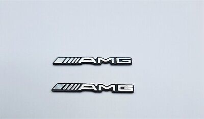AMG X 2 Steering Wheel Badge Logo Emblem Sticker For Mercedes AMG- All Vehicles • 5.55€
