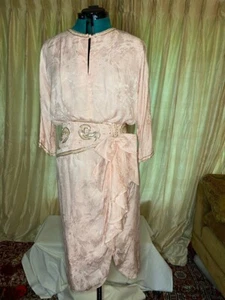 Lauren Alexandra 100% silk vintage 1980's dress size 12 woman's - Picture 1 of 11