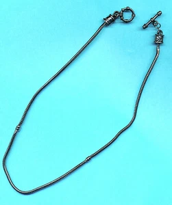 Halskette mit Knebelverschluss altsilberfarben - 48 cm - Bild 1 von 1