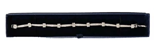 Pulsera Tenis Diamantes de Imitación 7", Necesita Reparación - Falta 1 Piedra - Acentos Personales - Imagen 1 de 11