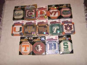 NCAA VARIOUS TEAMS AUTHENTIC PAPERCRAFT COASTERS DUKE AUBURN SPARTANS GATORS NIP - Picture 1 of 10