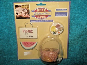 PICKNICK ZUBEHÖR FÜR PUPPE ODER BÄR - BÄRENTATZEN SAMMLERSTÜCKE - SONNTAG PICKNICK - Bild 1 von 5