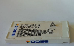 N° 02 INSERTI TORNITURA SECO TCGT090204F-AL KX - Imagen 1 de 1