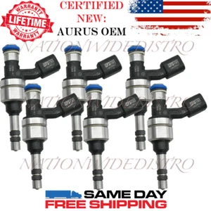 6x OEM NEW AURUS Fuel Injectors for 10-11 GMC Terrain Cadillac Buick Allure Saab - Picture 1 of 5