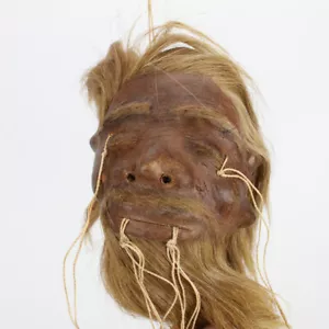 Replik! Schrumpfkopf Spiegelanhänger Shrunken Head Tsantsa Ecuador Jivaro Deko - Bild 1 von 2