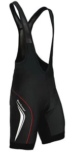 Berkner - Derek, Trägerhose, Radhose mit Gelpolster Übergröße 3, 4XL schwarz rot - Bild 1 von 3