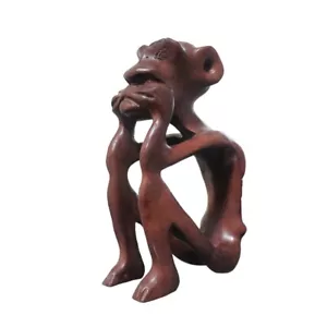 Tanzania, Old African Makonde Shetani Figure Statue, Wood Carving Tribal Art - Picture 1 of 6