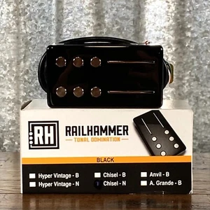 Railhammer Chisel Neck Black Humbucker Guitar Pickup - Picture 1 of 3
