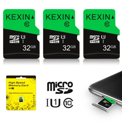 3PCS KEXIN 32GB Micro SD Card SDXC Class 10 Flash Memory Card Storage TF Card - Image 1 of 4
