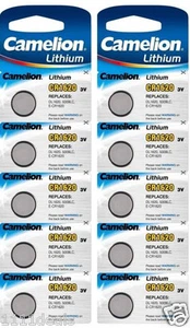 10 Pk Camelion Lithium CR1620 CR 1620 3v Batteries - Picture 1 of 1