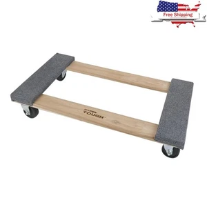 Carro de mudanza de madera de 30 pulgadas de capacidad de 660 lb de alta resistencia con ruedas giratorias EE. UU. - Imagen 1 de 9