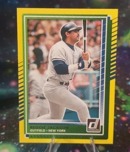 2025 Panini Donruss - Reggie Jackson - Yellow Flood (SP) - Bild 1 von 2