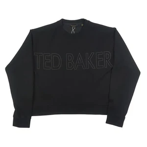 Ted Baker Womens Sweater Size 1 UK 8 Black Cotton Pullover Jumper New Without Ta - Picture 1 of 4