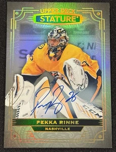 2024 UPPER DECK STATURE #25 PEKKA RINNE 2022-23 UPDATE AUTO - Bild 1 von 2