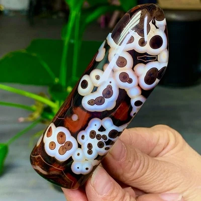 230G Cinta Seda Pulida Natural Encaje Ágata Cristal Rojo Calcedonia Piedra Palma Foto 1 de 4