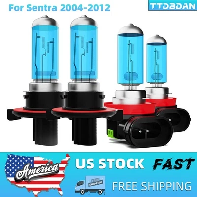 Faros halógenos luz antiniebla haz alto/bajo 6000 k para Nissan Sentra 2004-2012 Foto 1 de 4