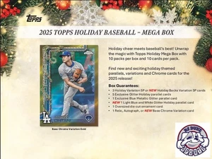 New York Mets 2025 Topps Holiday Baseball Mega 1/4 Case 5Box Break #1 - Bild 1 von 4