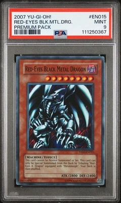 Yu-Gi-Oh! - Premium Red-Eyes Black Metal Dragon 2007 PP01-EN015 Unlimited PSA 9 - Image 1 of 2