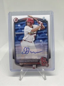 2025 Bowman - Paper Prospect Retail Autographs JJ Wetherholt #BPA-JW (AU, RC) - Foto 1 di 2