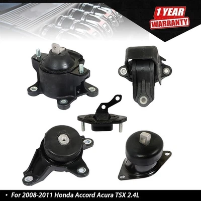 5X Engine Motor Trans Mounts Set Auto For  Honda Accord Acura TSX 2.4L 2008-2011 - Image 1 of 4