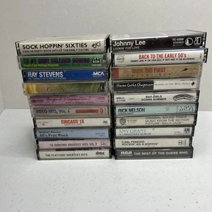 Vintage music cassette tapes lot Of 20, Ray Steven’s, Johnny Lee, Amy Grant - Picture 1 of 12