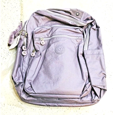 CA reduced Extra Large 47cm xl 17" Laptop Kipling Seoul Backpack lilac gift Foto 1 de 4