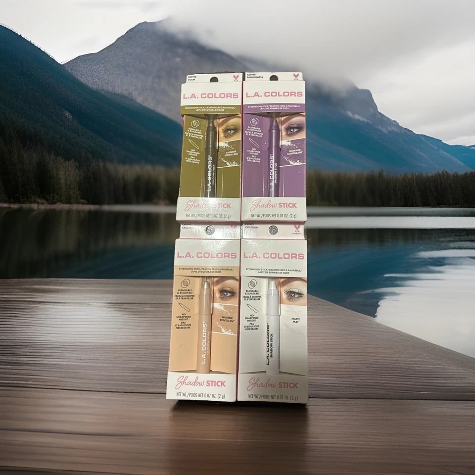 L.A. COLORS Shadow Stick Eyeshadow C69195 C69196 C69193 C69197 4 pack - Image 1 of 1
