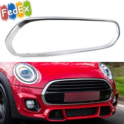 Chrome Bumper Grille Molding Trim For 14-21 Mini Cooper F55 F56 F57 #51137300589 - Image 1 of 4