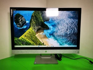 HP Pavillion 27-r005na 27" AIO - 7th Gen i5 / 8GB RAM / 256GB SSD / Win 11 Home - Picture 1 of 11