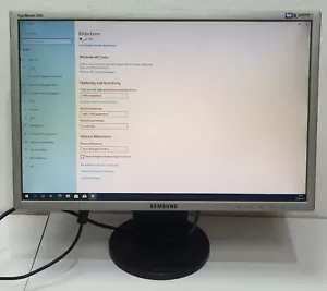 Samsung 2243BW 22" PC Computer Monitor Bildschirm mit VGA und DVI Anschluss - Bild 1 von 9