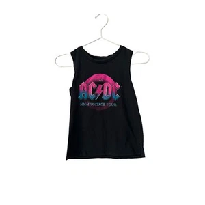 Kids AC/DC Black Muscle Tank size 11/12 - Picture 1 of 9