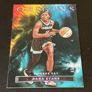2023 Panini WNBA Origins Basketball Dana Evans #18 Teal Parallel /35 Chicago Sky