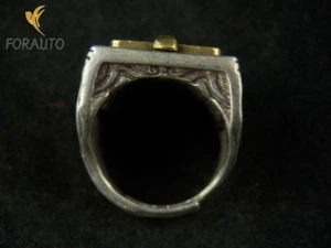 China Antiguo Amuleto de Plata Tibetano Estilo Étnico Anillo Colección Artesanía - Imagen 1 de 7