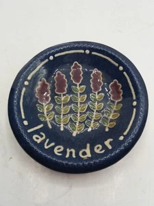 Earthen Vessel Potters 1988 Dipping Bowl 4” lavender Redware - Picture 1 of 6