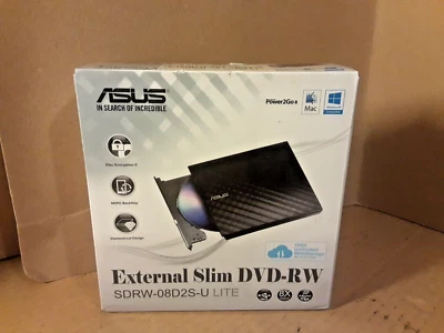 ASUS SDRW-08D2S-U LITE optical disc drive DVD±RW Black - Image 1 of 4