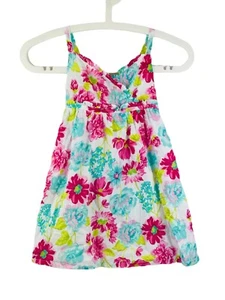 Vestido sin mangas floral brillante forrado talla 4T Penelope Mack para niñas - Imagen 1 de 3