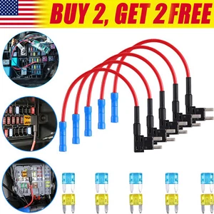 15X Fuse TAP ADAPTER KIT 12V 15/20Amp Car Add-a-circuit Mini ATM APM Blade Fuse - Picture 1 of 16