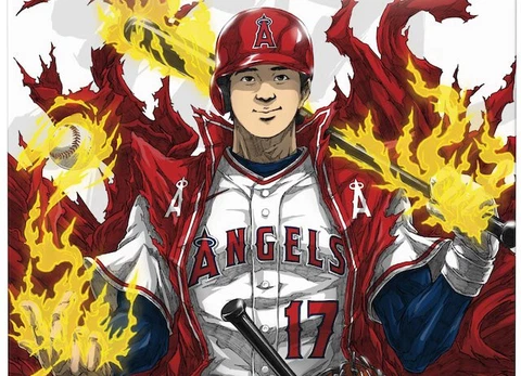 MLB LOS ANGELES ANGELS BASEBALL SHOHEI OHTANI JAPAN DECOR FRIDGE MAGNET #39 Cover